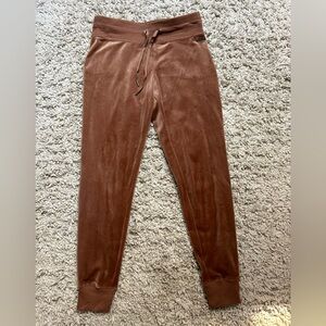 Calvin Klein velvet sweatpants.